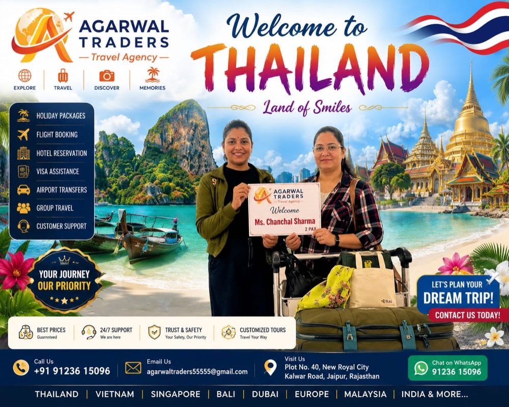 Chanchal Sharma — Thailand arrival, with AGARWAL TRADERS
